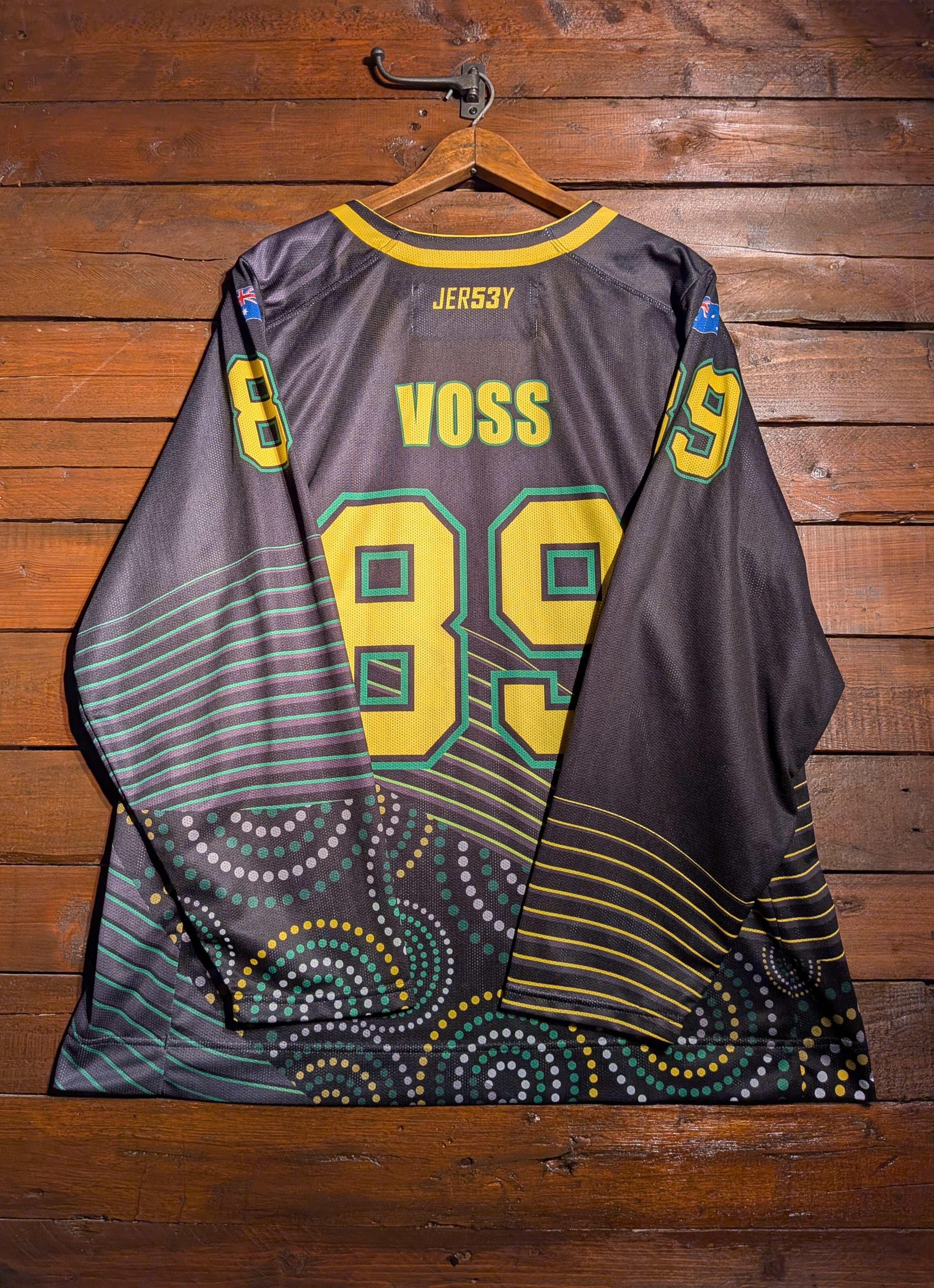 GAME-WORN 2025 Australia Inline Hockey Jersey VOSS #89
