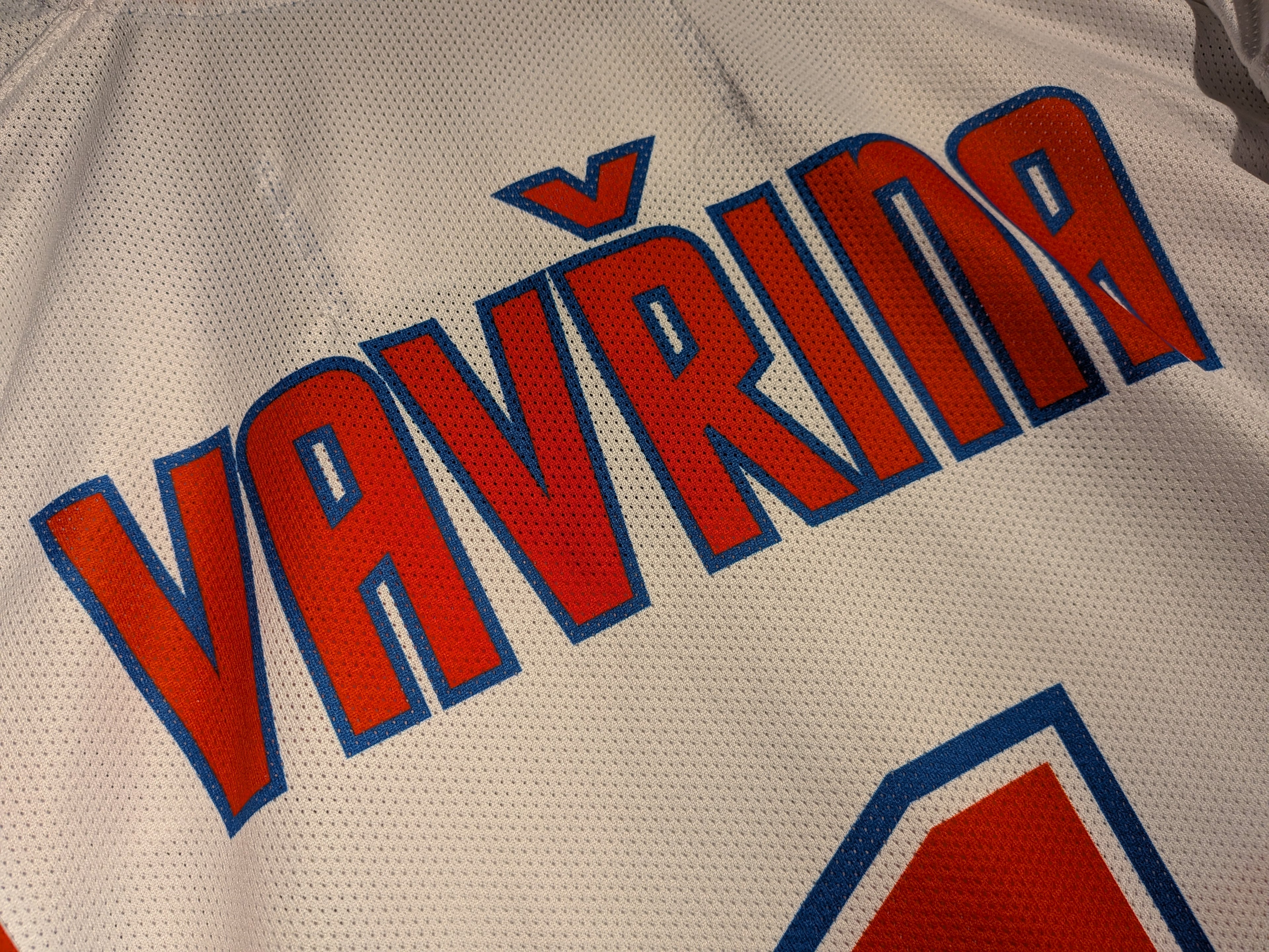 GAME-WORN 2026 Czech Republic Inline Hockey Jersey VAVŘINA #1 White