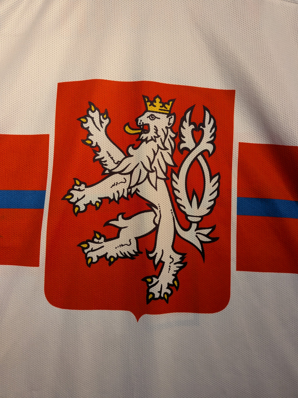 GAME-WORN 2026 Czech Republic Inline Hockey Jersey VAVŘINA #1 White